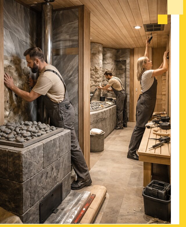 Строительство бань и SPA процедур в Глазове под ключ и отделкой