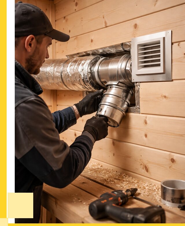 Монтаж вентиляции бани в Глазове от 12244 р. | ЭриданГлз