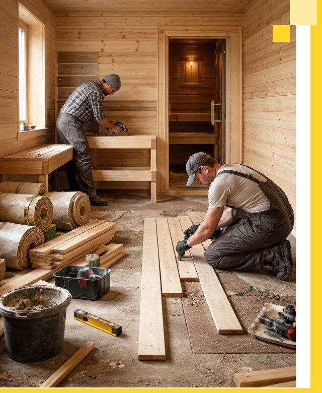 Индивидуальный проект бани с комнатой отдыха под ключ в Глазове