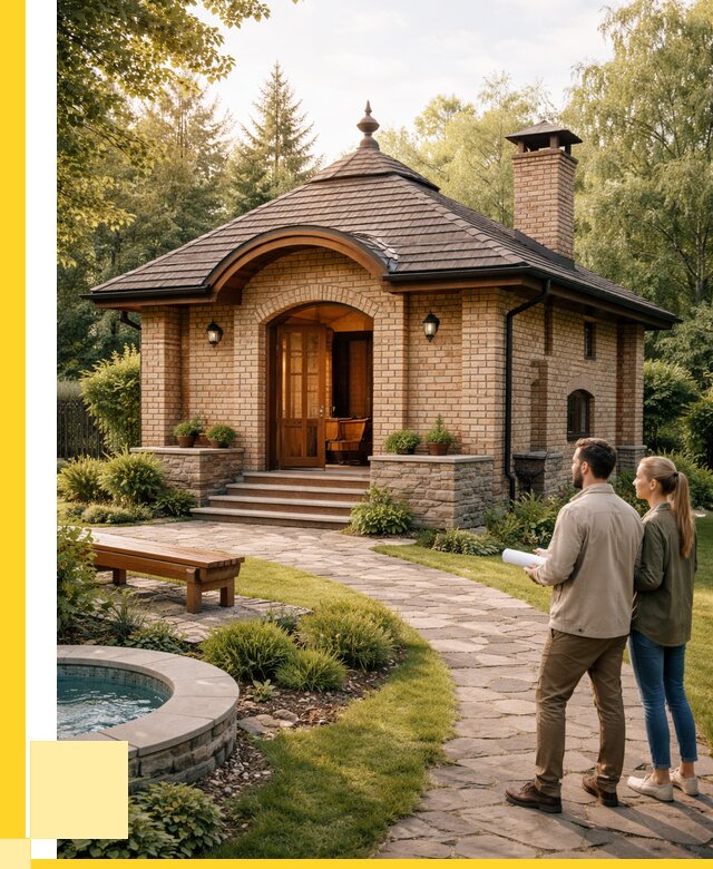 Проект кирпичной бани в Глазове от 30609 р. | ЭриданГлз