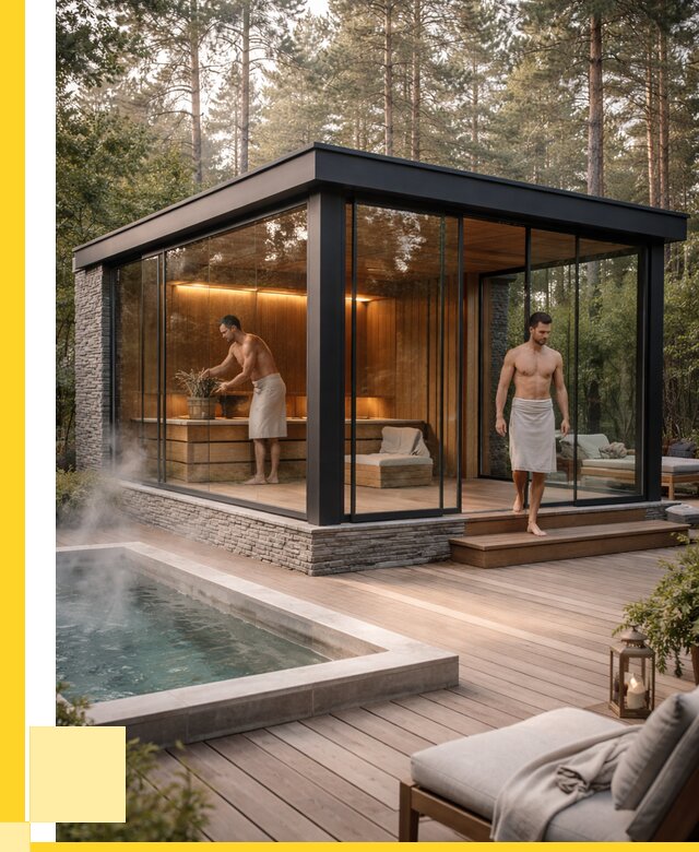 Стеклянные бани и двери в Глазове от 459135 р. | ЭриданГлз