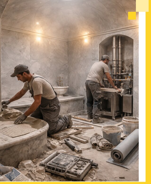 Строительство турецких бань хаммам под ключ в Глазове