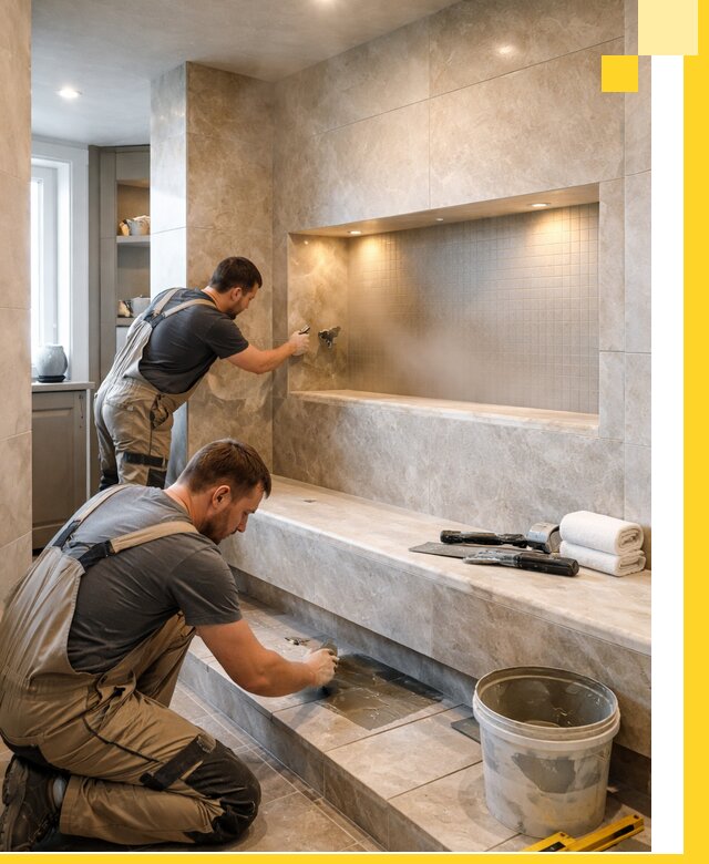 Профессиональное строительство хамама в квартире в Глазове