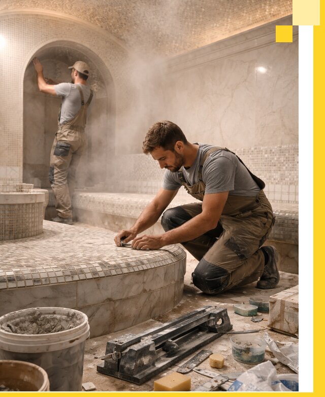 Профессиональный дизайн хамама и SPA под ключ в Глазове