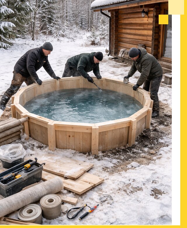 Изготовление и установка ледяных купелей под ключ в Глазове