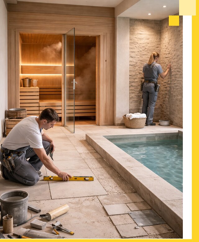 Комплексный дизайн и отделка интерьеров SPA под ключ в Глазове